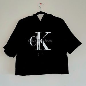 Calvin Klein Hooded T-Shirt. Size Medium